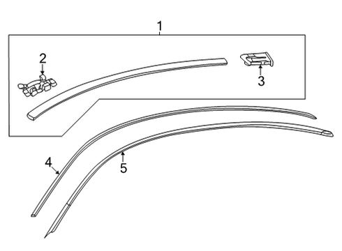 2020 Mercedes-Benz AMG GT C Exterior Trim - Roof Diagram 2