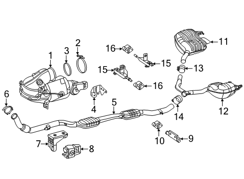 2025 Mercedes-Benz CLE300 Exhaust Components