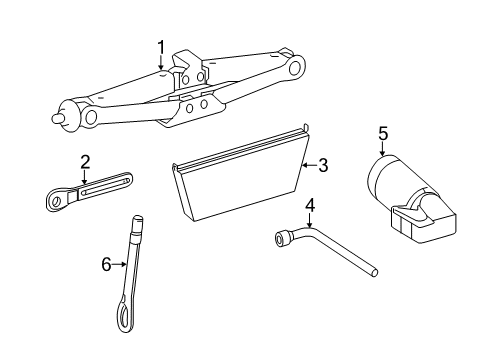 2016 Mercedes-Benz B250e Jack & Components