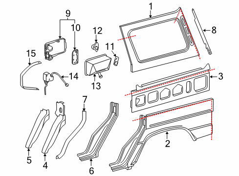 2006 Mercedes-Benz G500 Fuel Door