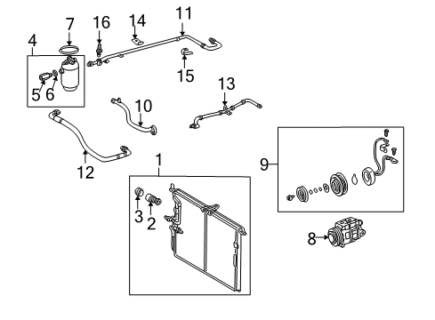2003 Mercedes-Benz G55 AMG Liquid Line Clamp Diagram for 916016-018202