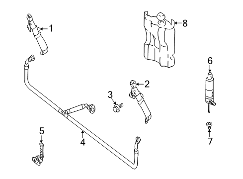 2004 Mercedes-Benz C320 Headlamp Washers/Wipers Diagram 2