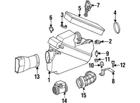 1993 Mercedes-Benz 600SEC Air Intake