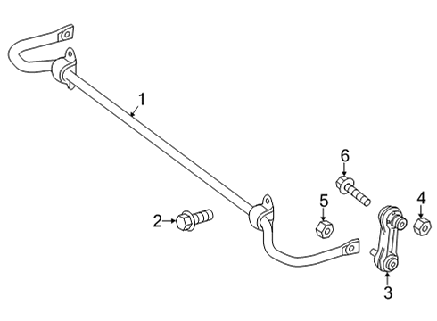 2024 Mercedes-Benz GLA250 Stabilizer Bar & Components Diagram 2