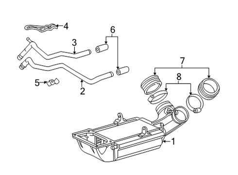 2007 Mercedes-Benz G55 AMG Intercooler Diagram