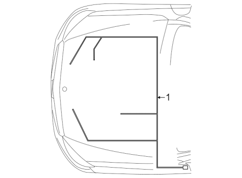2025 Mercedes-Benz EQE 350+ Wiring Harness