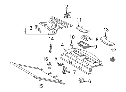 2001 Mercedes-Benz C240 Interior Trim - Quarter Panels
