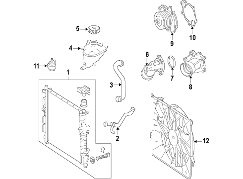 2011 Mercedes-Benz E350 Cooling Fan Diagram 2