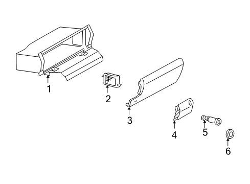 1998 Mercedes-Benz C280 Glove Box