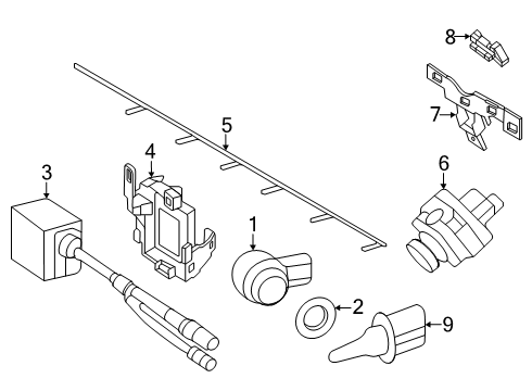 2025 Mercedes-Benz GLA250 Bumper & Components - Front Diagram 2