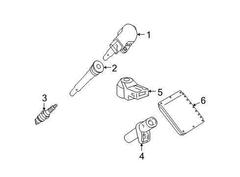 2009 Mercedes-Benz SL63 AMG Ignition System Diagram