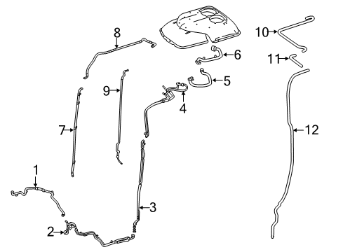 2017 Mercedes-Benz Sprinter 3500 Rear A/C Lines Diagram 2