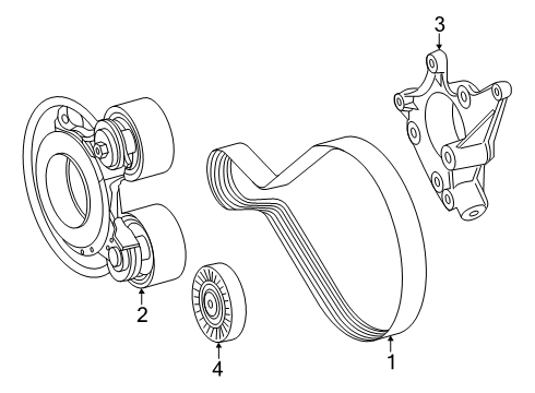 2024 Mercedes-Benz SL63 AMG S E Performance Belts & Pulleys