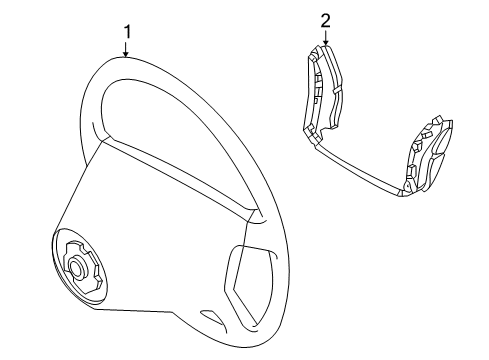 2004 Mercedes-Benz S500 Steering Wheel & Trim