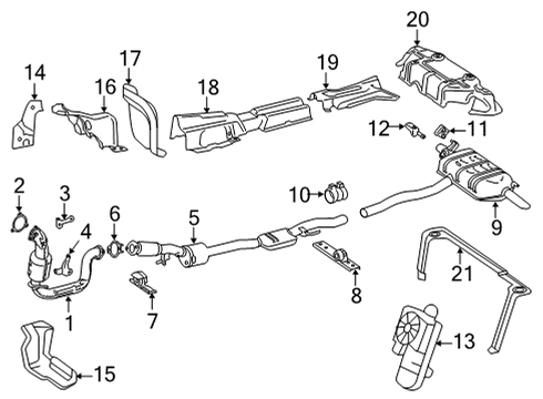 2025 Mercedes-Benz GLB35 AMG Exhaust Components