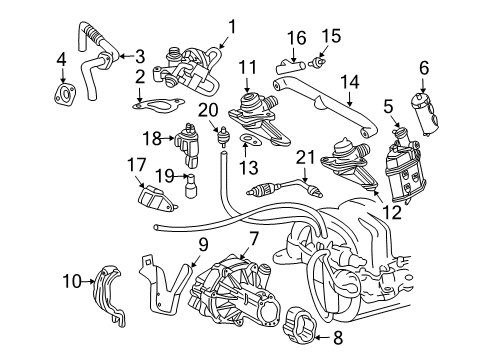 2007 Mercedes-Benz CLK350 A.I.R. System Diagram