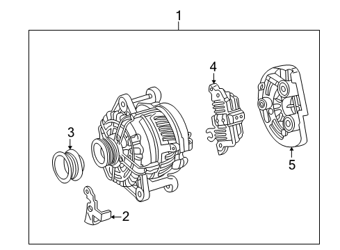 2011 Mercedes-Benz CLS63 AMG Alternator