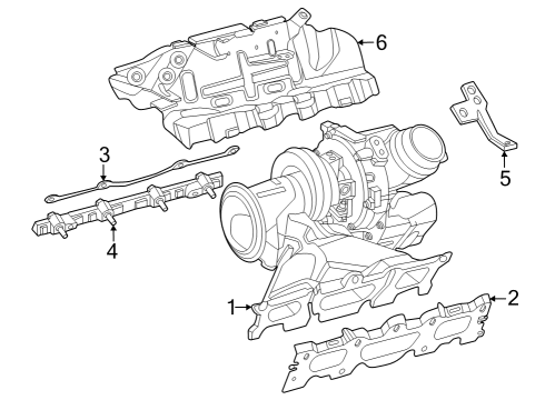 2025 Mercedes-Benz GLC350e Turbocharger & Components Diagram 2
