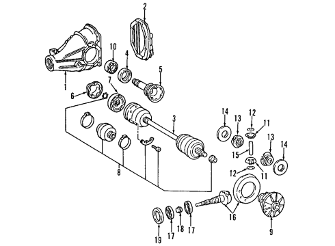 1992 Mercedes-Benz 400SE Differential - Rear