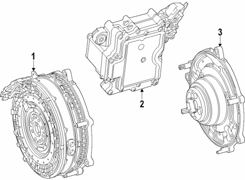 2020 Mercedes-Benz E53 AMG Cooling System - Hybrid Component Diagram