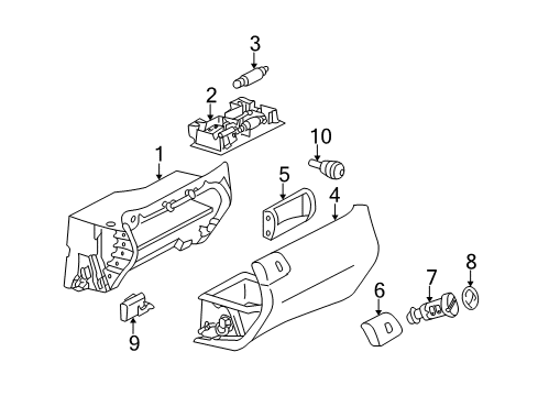2004 Mercedes-Benz C240 Glove Box