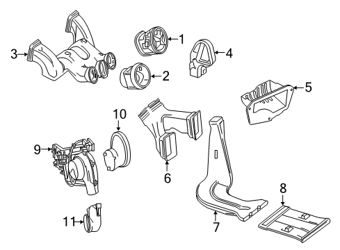 2017 Mercedes-Benz GLA250 Ducts Diagram