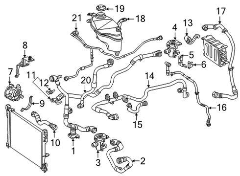 2022 Mercedes-Benz EQS AMG HOLDER Diagram for 297-830-78-01-64
