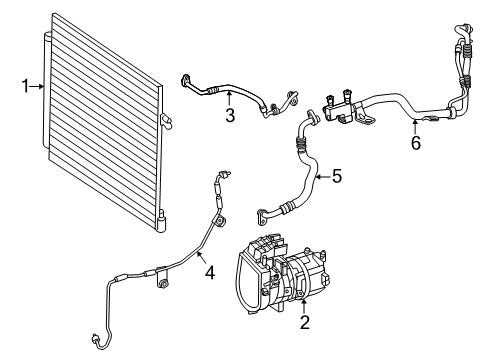 2025 Mercedes-Benz G63 AMG A/C Condenser, Compressor & Lines