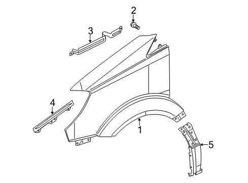 2016 Mercedes-Benz Sprinter 2500 Fender & Components