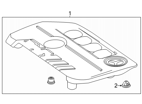 2024 Mercedes-Benz CLA250 Engine Appearance Cover