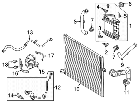 2021 Mercedes-Benz GLC43 AMG Intercooler - Belts Diagram 3