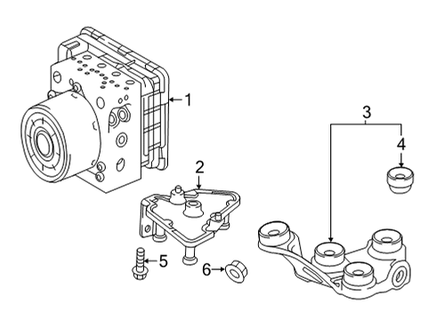 2021 Mercedes-Benz GLC63 AMG ABS Components - Electrical Diagram 2