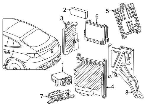 2025 Mercedes-Benz GLC43 AMG Control Units Diagram 4