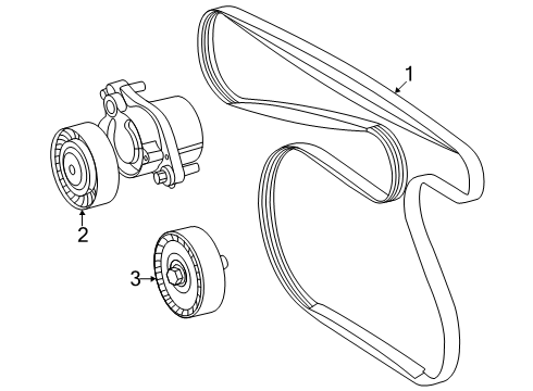 2025 Mercedes-Benz GLE450e Belts & Pulleys