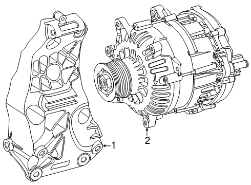 2023 Mercedes-Benz SL43 AMG Alternator