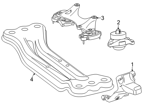 2024 Mercedes-Benz AMG GT 55 Engine & Trans Mounting