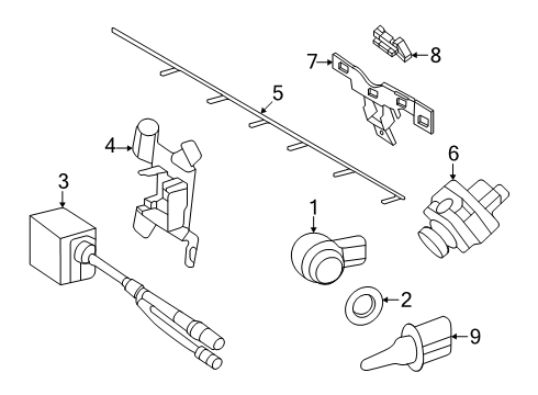 2025 Mercedes-Benz GLA250 Electrical Components - Front Bumper