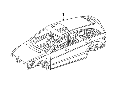 2007 Mercedes-Benz R500 Body Shell