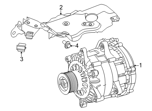 2025 Mercedes-Benz GLB35 AMG Alternator