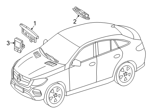 2017 Mercedes-Benz GLE43 AMG Electrical Components Diagram 10