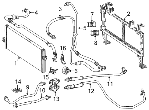2016 Mercedes-Benz GLE63 AMG S Trans Oil Cooler Diagram