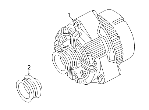 2003 Mercedes-Benz C320 Alternator Diagram 2