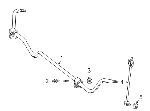 2015 Mercedes-Benz S63 AMG Stabilizer Bar & Components Diagram 7