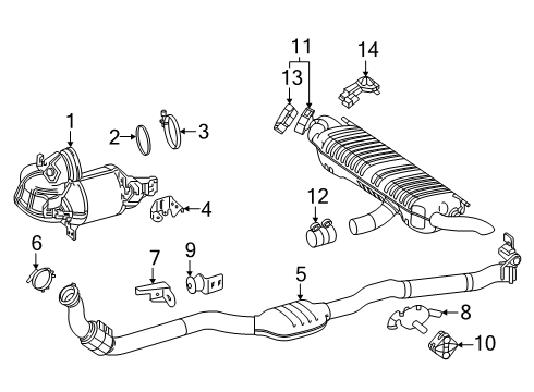 2025 Mercedes-Benz GLE450e Exhaust Components