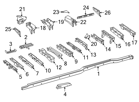 2024 Mercedes-Benz Sprinter 3500XD Frame & Components Diagram 2