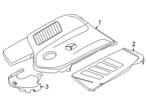 2025 Mercedes-Benz GLE450e Engine Appearance Cover