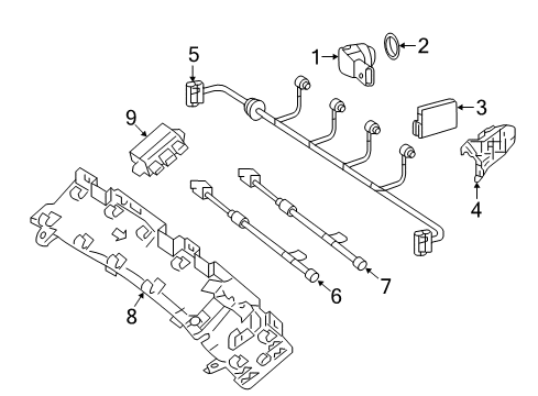 2018 Mercedes-Benz GLA45 AMG Electrical Components - Rear Bumper Diagram 2