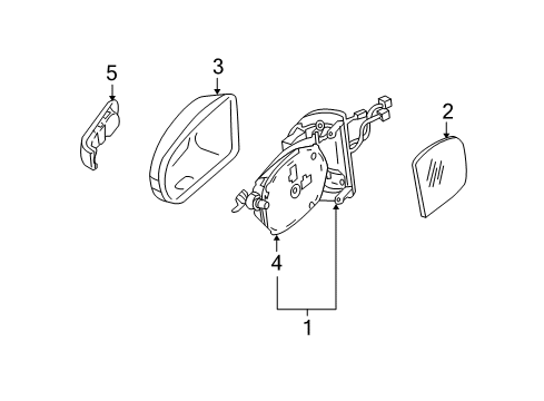 2008 Mercedes-Benz ML350 Mirrors