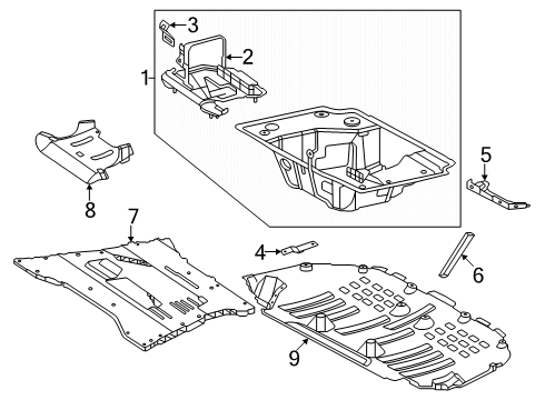 2024 Mercedes-Benz AMG GT 55 Rear Floor & Rails