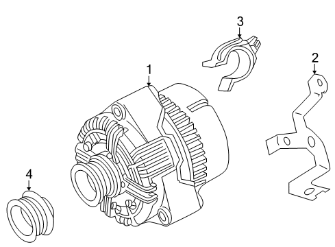 2001 Mercedes-Benz CL500 Alternator Diagram 2